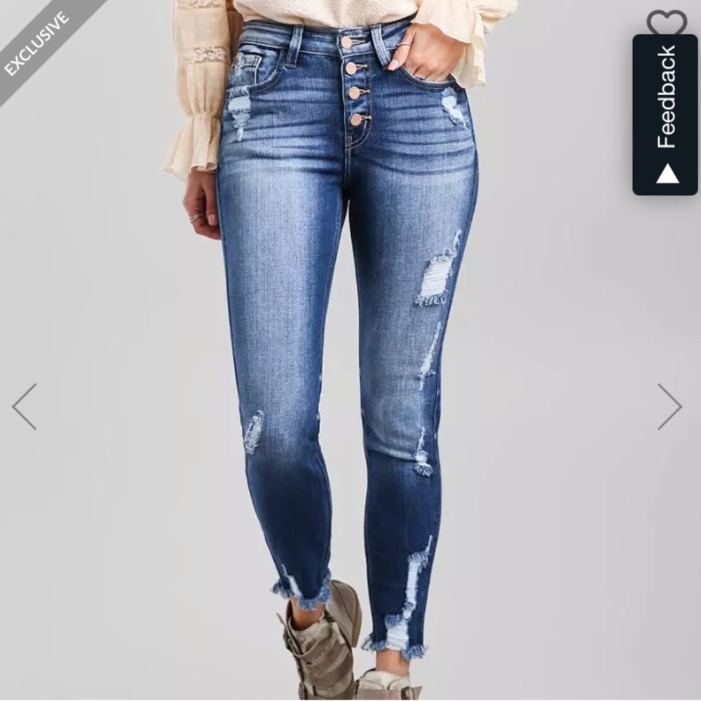 KanCan Signature Mid-Rise Ankle Skinny Jeans